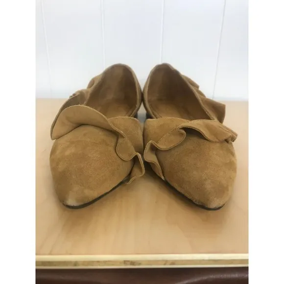 IRO Balvol Ballerina Shoes in Saffran 100% Goatskin SZ 40