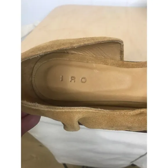 IRO Balvol Ballerina Shoes in Saffran 100% Goatskin SZ 40