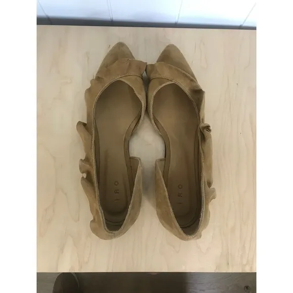 IRO Balvol Ballerina Shoes in Saffran 100% Goatskin SZ 40