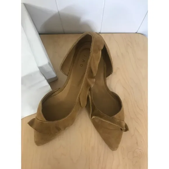 IRO Balvol Ballerina Shoes in Saffran 100% Goatskin SZ 40