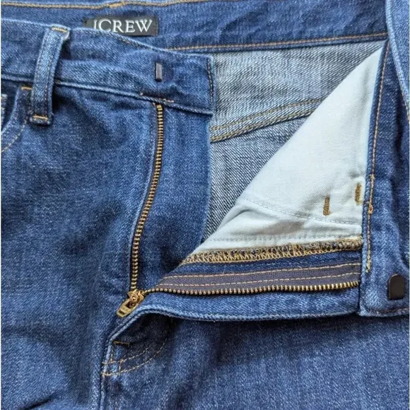 J. Crew Denim Midi Skirt High Rise Jean Skirt Trendy Size 28