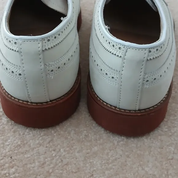 J. Crew SUPERIOR Wingtip Beige Suede Leather Mens Shoes Size 9M (FL)