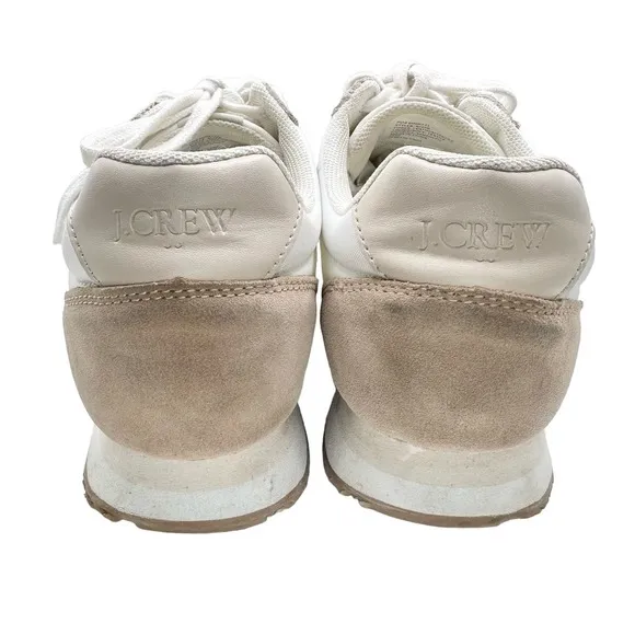 J. Crew | Women | Neutral Color Block Nylon Athletic Sneakers | Size 9