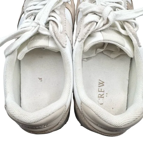 J. Crew | Women | Neutral Color Block Nylon Athletic Sneakers | Size 9