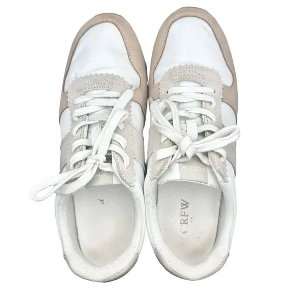 J. Crew | Women | Neutral Color Block Nylon Athletic Sneakers | Size 9