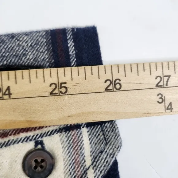 Jachs Shirt Men XXL MFG Hetitage Flannel Plaid Long Sleeve Outdoor Bust Pockets