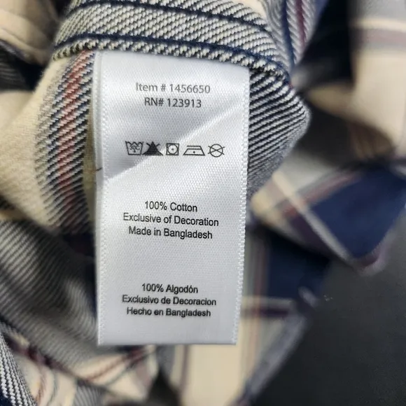 Jachs Shirt Men XXL MFG Hetitage Flannel Plaid Long Sleeve Outdoor Bust Pockets