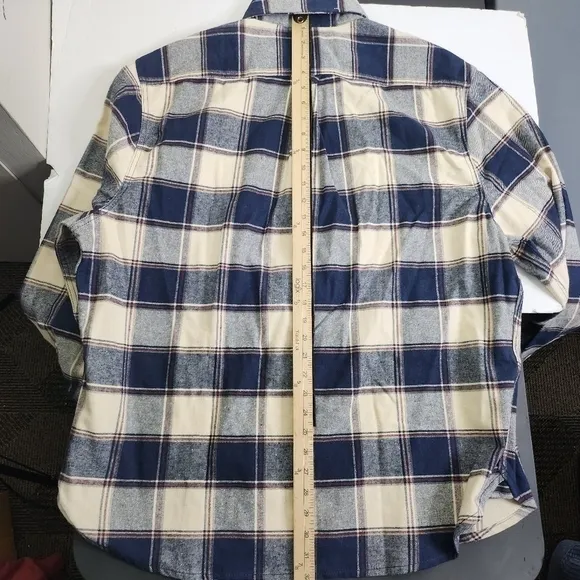 Jachs Shirt Men XXL MFG Hetitage Flannel Plaid Long Sleeve Outdoor Bust Pockets