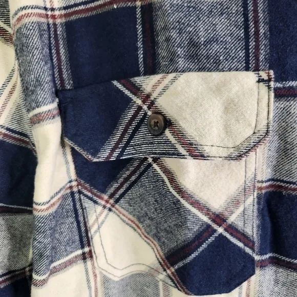 Jachs Shirt Men XXL MFG Hetitage Flannel Plaid Long Sleeve Outdoor Bust Pockets