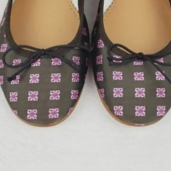 J.Crew fabric/leather sock flat shoes Size 10