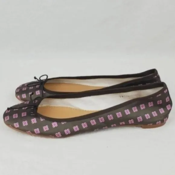 J.Crew fabric/leather sock flat shoes Size 10