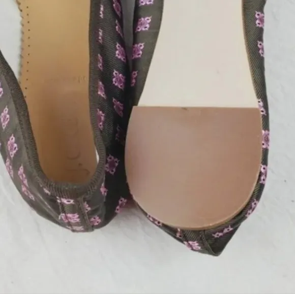 J.Crew fabric/leather sock flat shoes Size 10