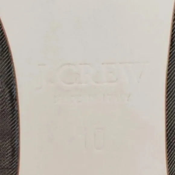 J.Crew fabric/leather sock flat shoes Size 10