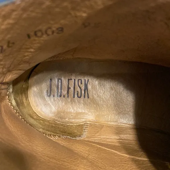 J.D.Fisk Man Shoes leather size 9.5 very good condition please see all photos