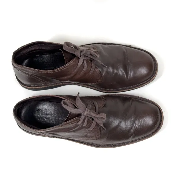 John Varvatos Men’s Star Usa Hipster Chukka Boot Brown Leather F505K4B Sz 10.5 M
