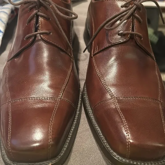 Johnston &amp; Murphy 20-7510 Leather Dobson Lace Up Oxford Brown Men’s Sz 10.5 M