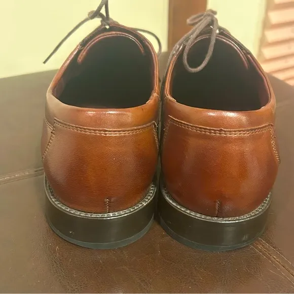 Johnston &amp; Murphy 20-7510 Leather Dobson Lace Up Oxford Brown Men’s Sz 10.5 M