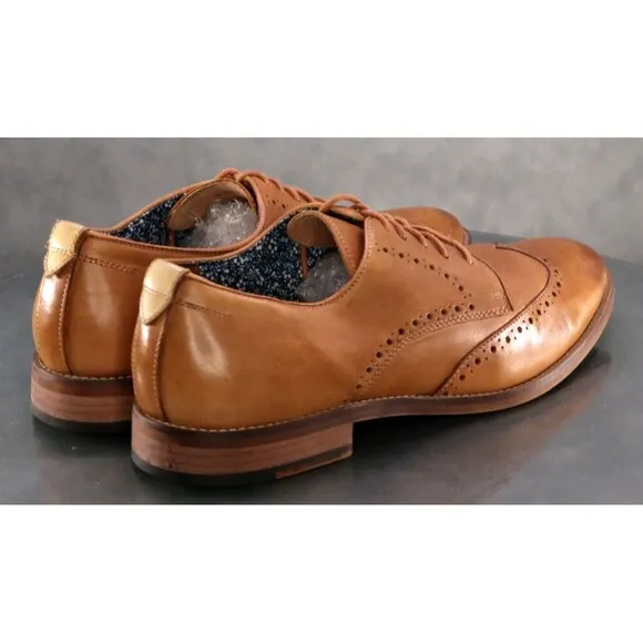 Johnston &amp; Murphy Haywood $150 Men's Wingtip Oxfords Shoes Size 11 59-12562 EUC