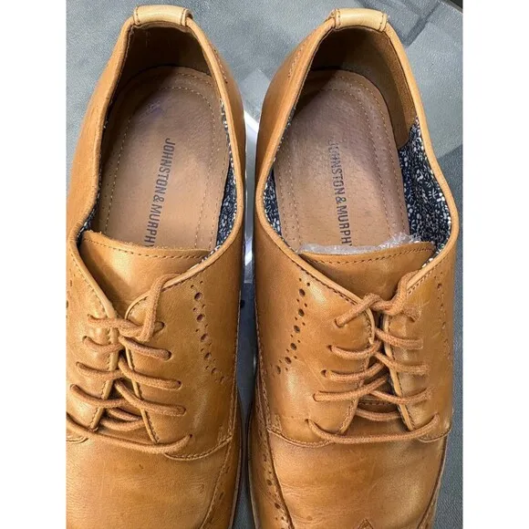 Johnston &amp; Murphy Haywood $150 Men's Wingtip Oxfords Shoes Size 11 59-12562 EUC