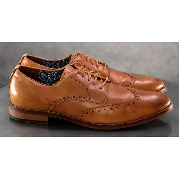 Johnston &amp; Murphy Haywood $150 Men's Wingtip Oxfords Shoes Size 11 59-12562 EUC
