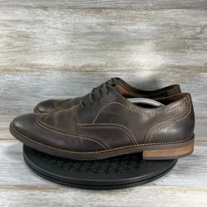 Johnston &amp; Murphy Men's Jarrell Dark Brown WingTip Oxford Shoes Size 13
