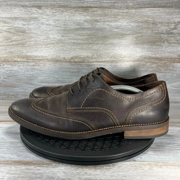 Johnston &amp; Murphy Men's Jarrell Dark Brown WingTip Oxford Shoes Size 13