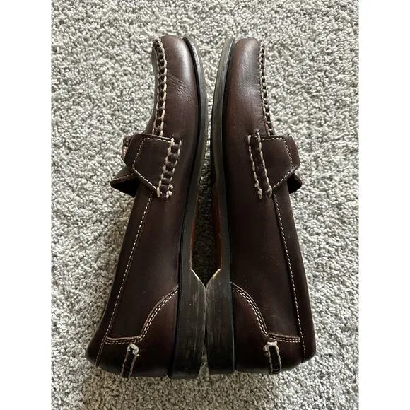 Johnston &amp; Murphy Passport Brown Leather Tasseled Loafers Men's Size 10.5M 1868