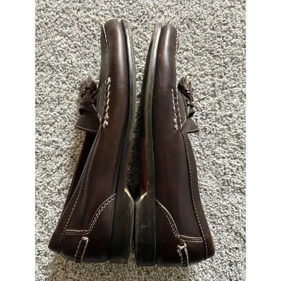 Johnston &amp; Murphy Passport Brown Leather Tasseled Loafers Men's Size 10.5M 1868
