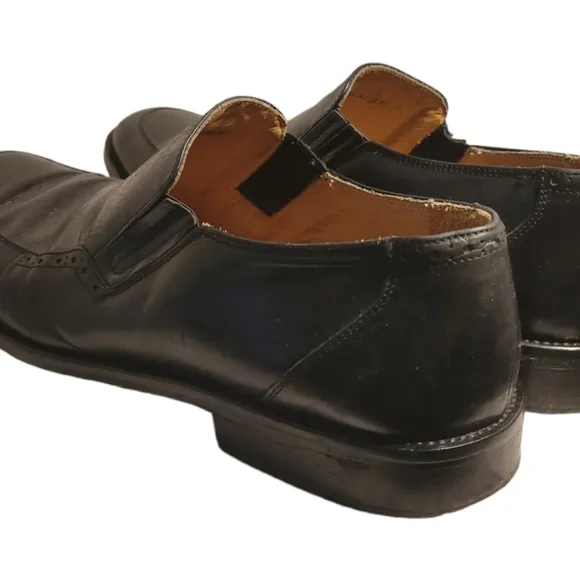 Johnston And Murphy Mens Stockton Venetian Dress Shoes Size 12 Handcrafted Italy