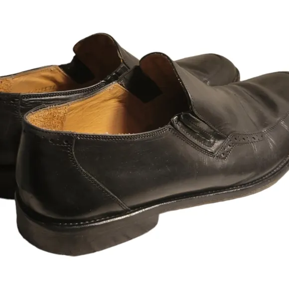 Johnston And Murphy Mens Stockton Venetian Dress Shoes Size 12 Handcrafted Italy