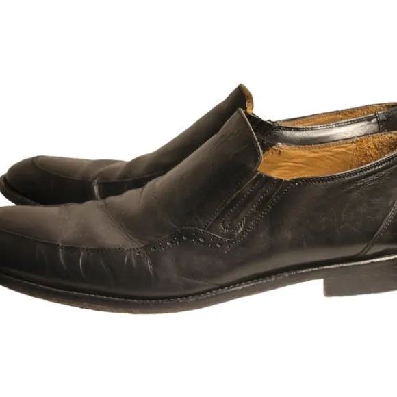 Johnston And Murphy Mens Stockton Venetian Dress Shoes Size 12 Handcrafted Italy