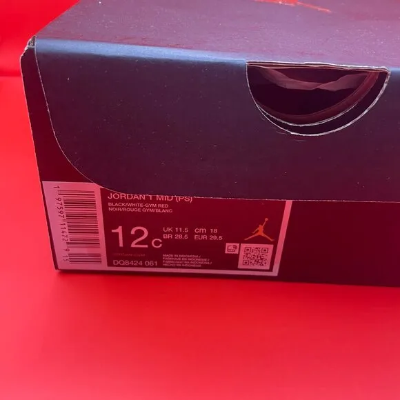 JORDAN 1 MID 12C