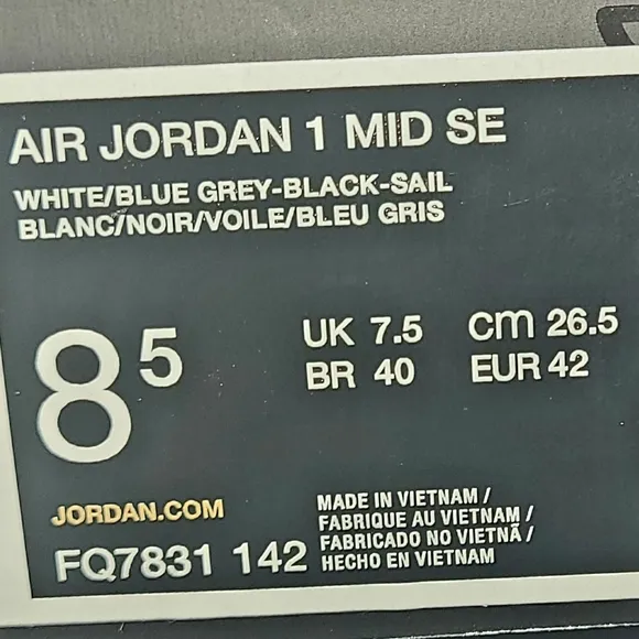 Jordan 1 Mid SE Mens Shoes