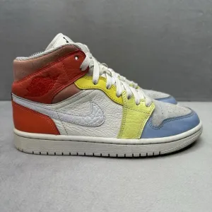 Jordan 1 Mid Womens Size 7 To My First Coach Shoes Pastel Multicolor Sneakers