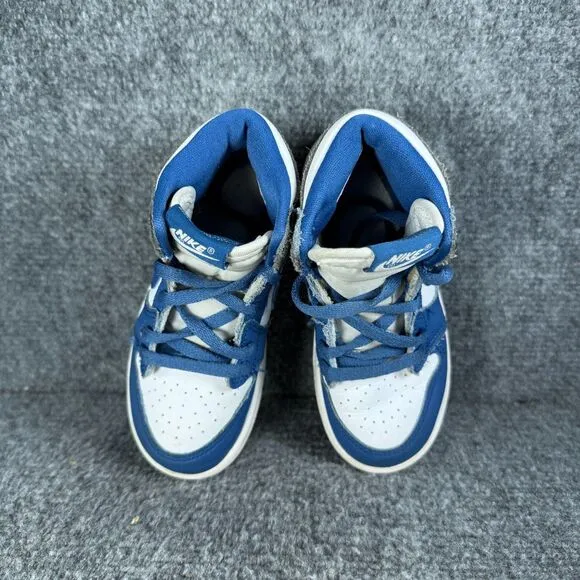 Jordan 1 Retro High OG True Blue Toddler 9C Shoes Gray White Athletic Sneakers