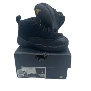 Jordan 12 Nike Retro TD Black Taxi Shoes High Toddler 8