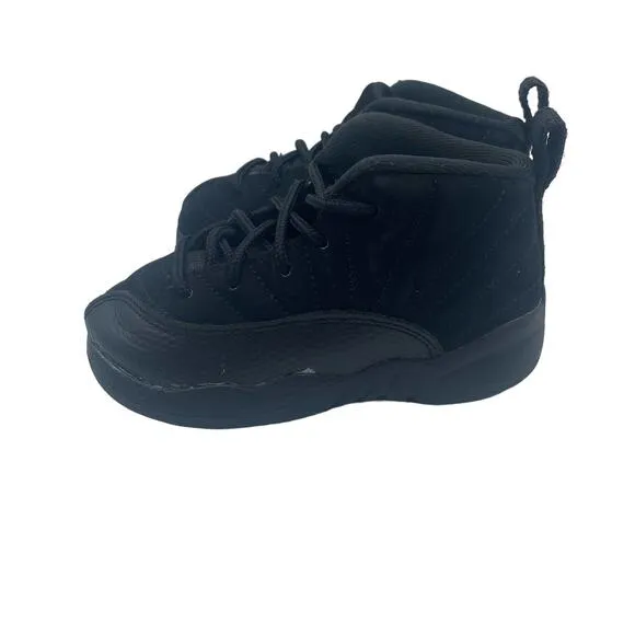 Jordan 12 Nike Retro TD Black Taxi Shoes High Toddler 8