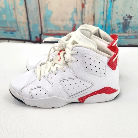 Jordan 6 Retro High Red Oreo Kids Basketball Shoes DV3605-162
