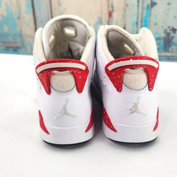 Jordan 6 Retro High Red Oreo Kids Basketball Shoes DV3605-162