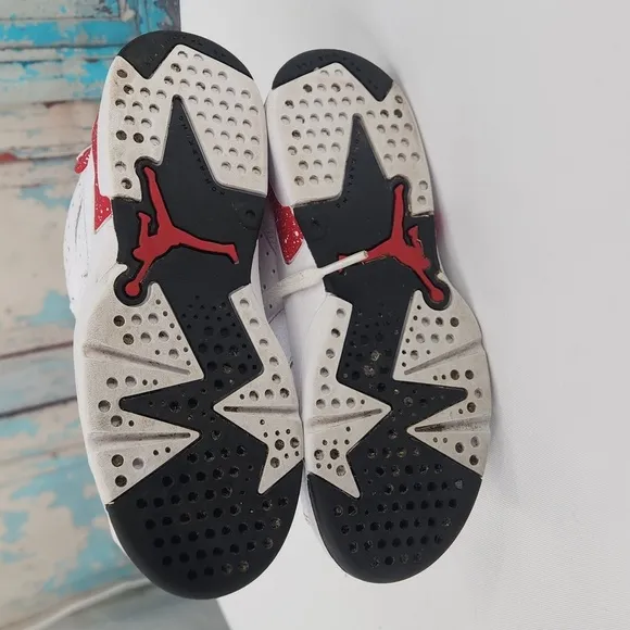Jordan 6 Retro High Red Oreo Kids Basketball Shoes DV3605-162