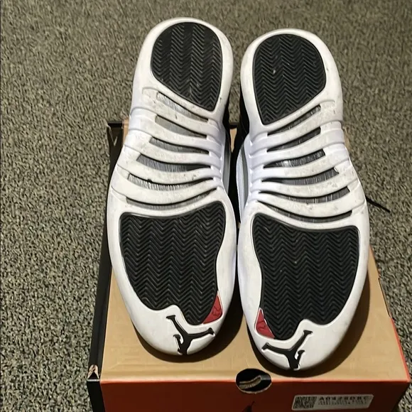 Jordan Black and White High-Top Athletic Shoes