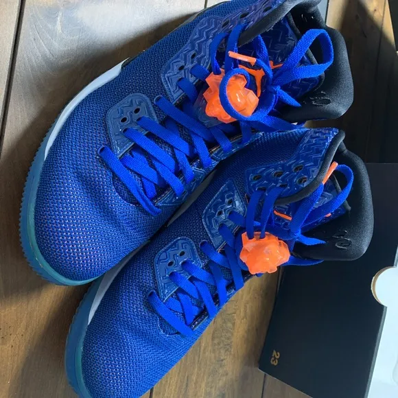 Jordan Blue and Orange Spike Forty PE 405