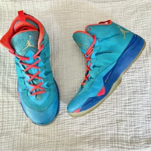 Jordan | Super Fly 2 'All-Star Game' Sneakers Shoes Powder Blue Infrared