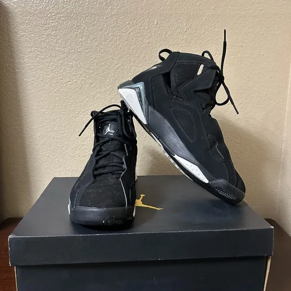 Jordan True Flight men’s BLACK/WHITE-BLACK-COOL GREY High-Top Basketball Shoes