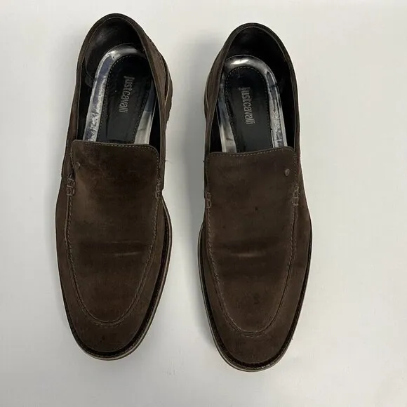 Just Cavalli Shoes Mens Brown Suede Shoes Size 44
