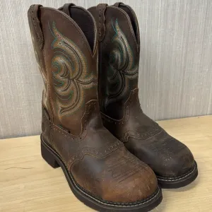 Justin Gypsy women’s Size 10 Brown And Turquoise‎ Cowgirl Boots