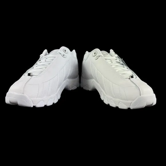 K-Swiss ST329 CMF White Black Silver Shoes Men's 03426-129 Sizes 8.5 - 13 M