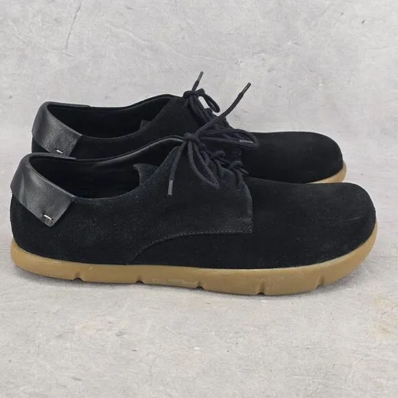 Kalso Earth Shoes Dawson Men's 11.5 Black Suede Leather Negative Heel‎ Rare