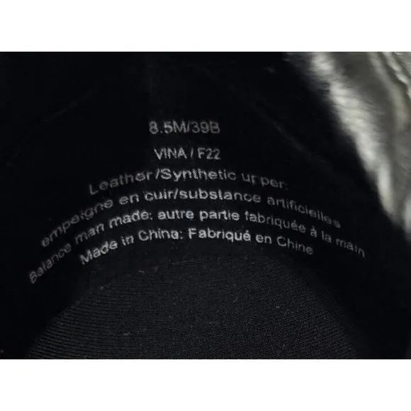 Karl Lagerfeld Paris Vina Black White Platform Sneakers Shoes WOMENS SIZE 8.5