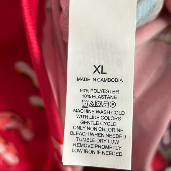 Kate Spade Party Shoes Print Pink Pajama Set NEW
